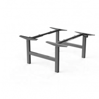 2 persons back to back face to face electric Height Adjustable stand up desk