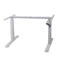 Metal Manual Hand Crank Height Adjustable Desk Frame for Standing Desk