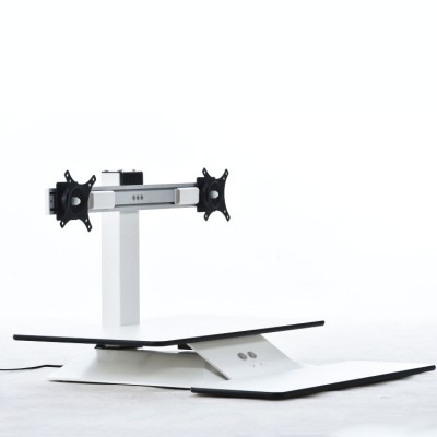 Factory Direct supply electric office height adjustable Sit Stand Desk Riser converter